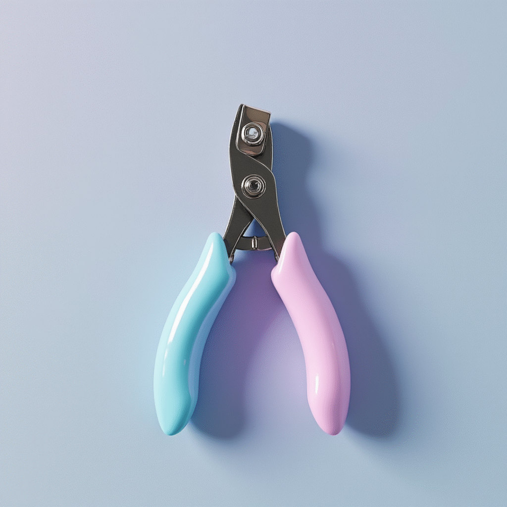a decretive pair of dog nail clippers